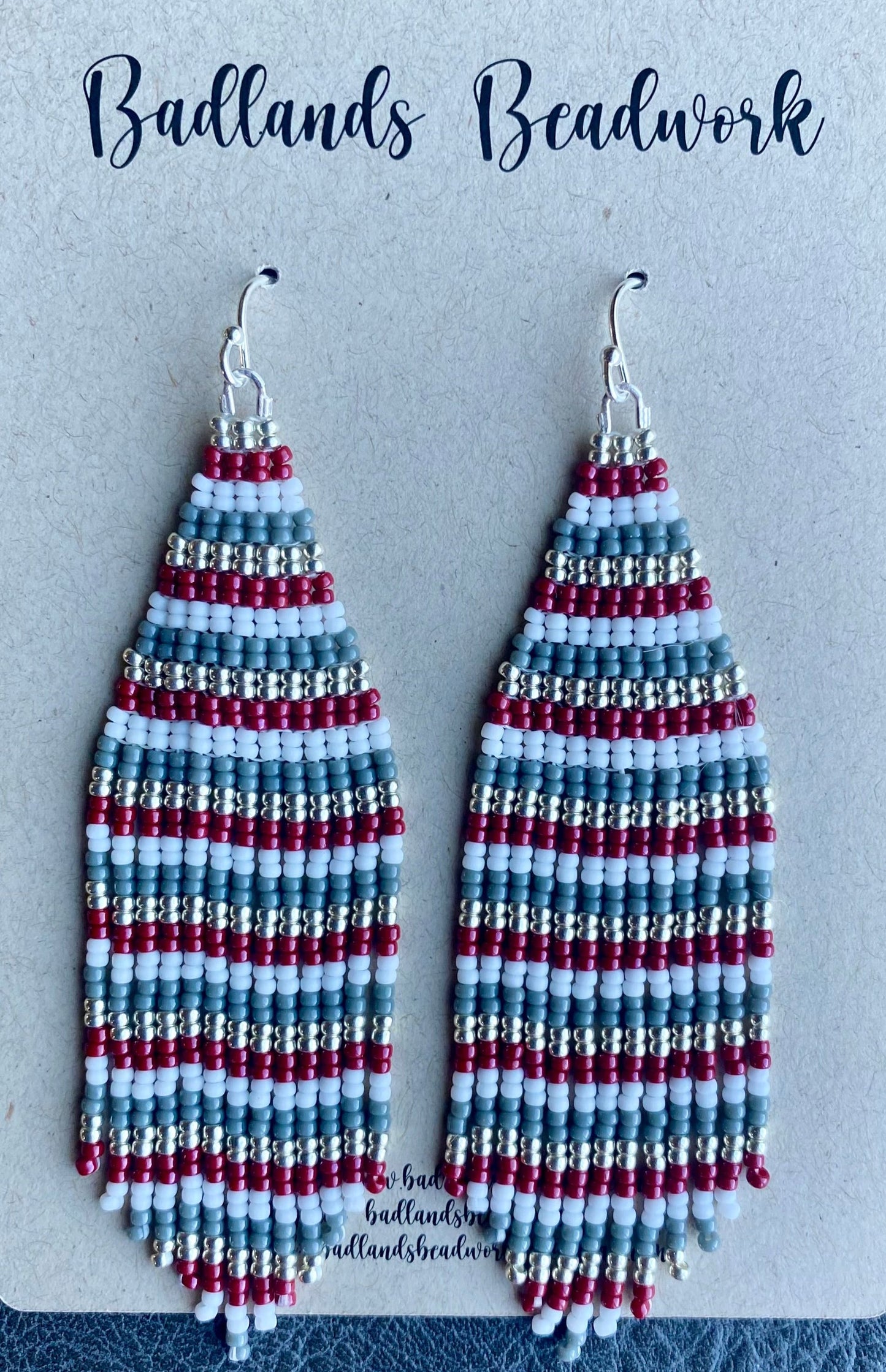 Montana Griz Beaded Fringe Earrings