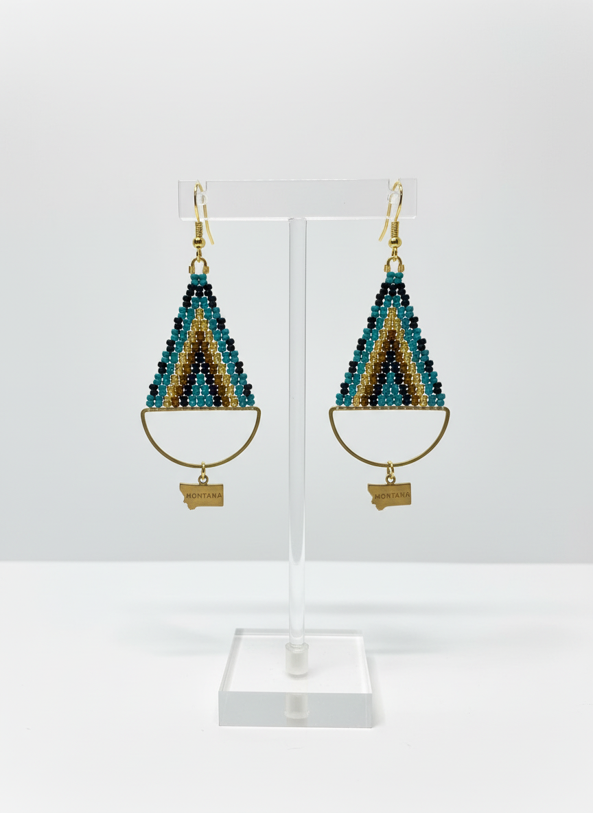 Montana Earth and Sky Beaded Earrings