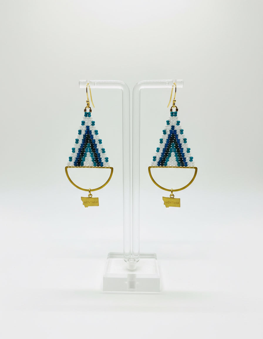 Montana Earth and Sky Beaded Earrings