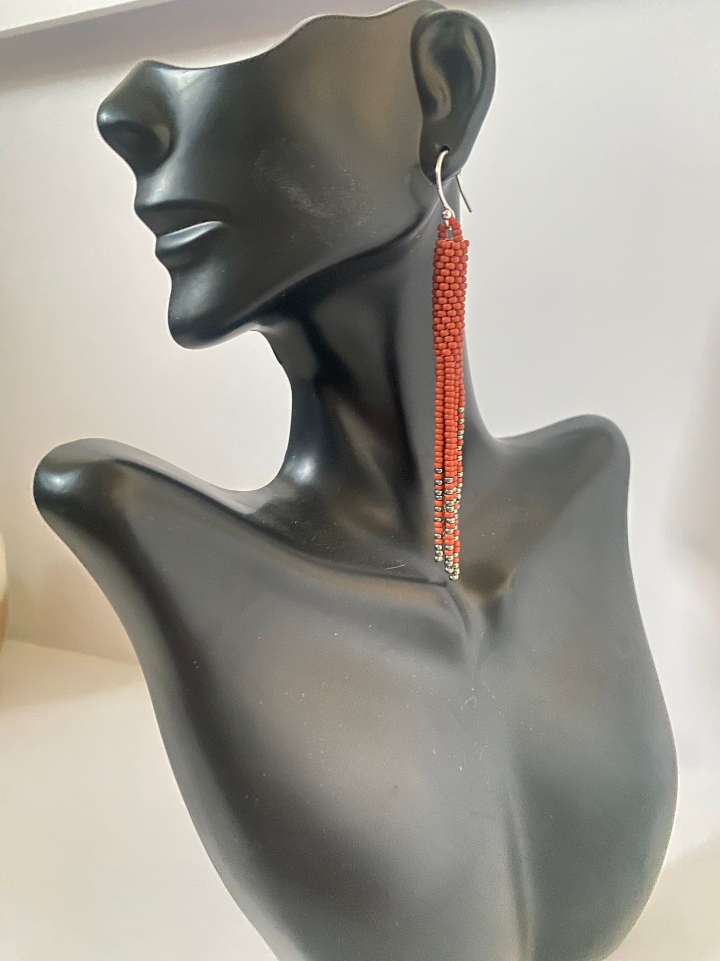Fringe Tassel Beaded Earrings