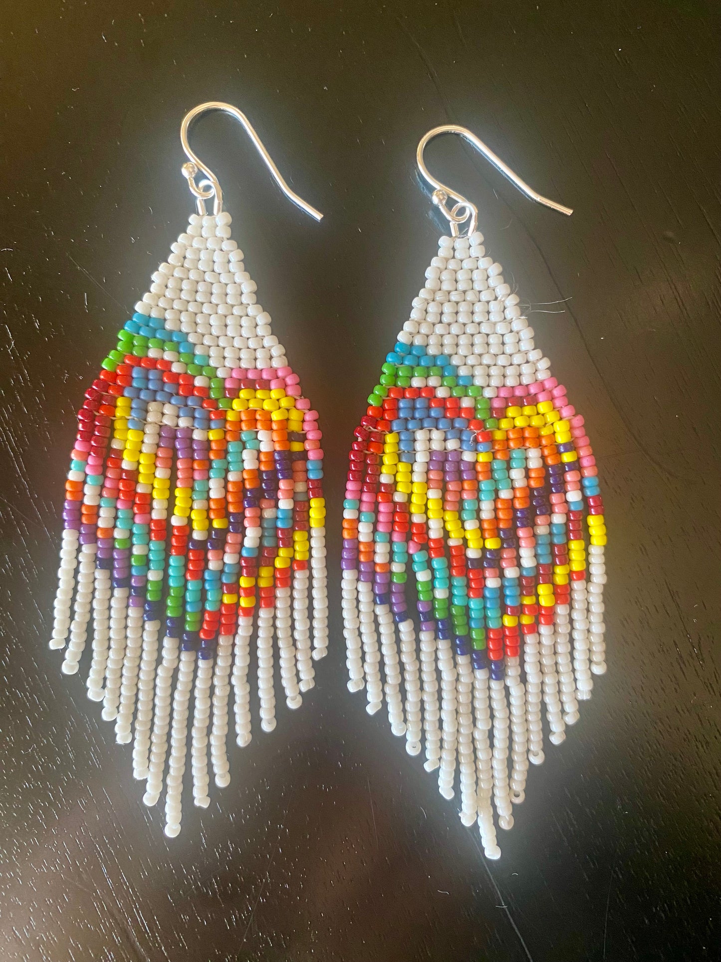 Abstract heart earrings