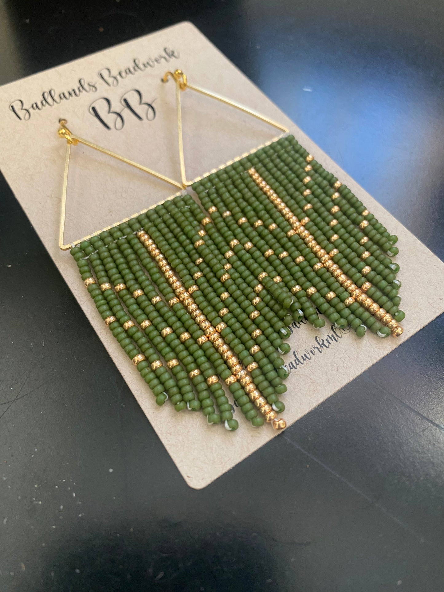 Sage green earrings