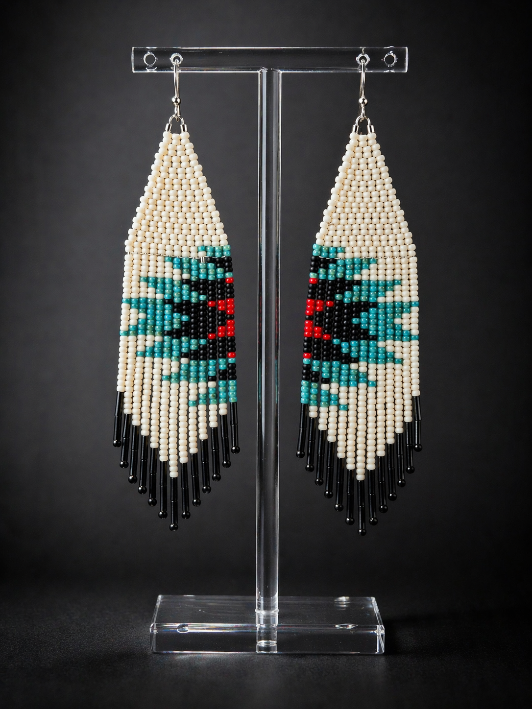 Western Boho Beaded Fringe Earrings