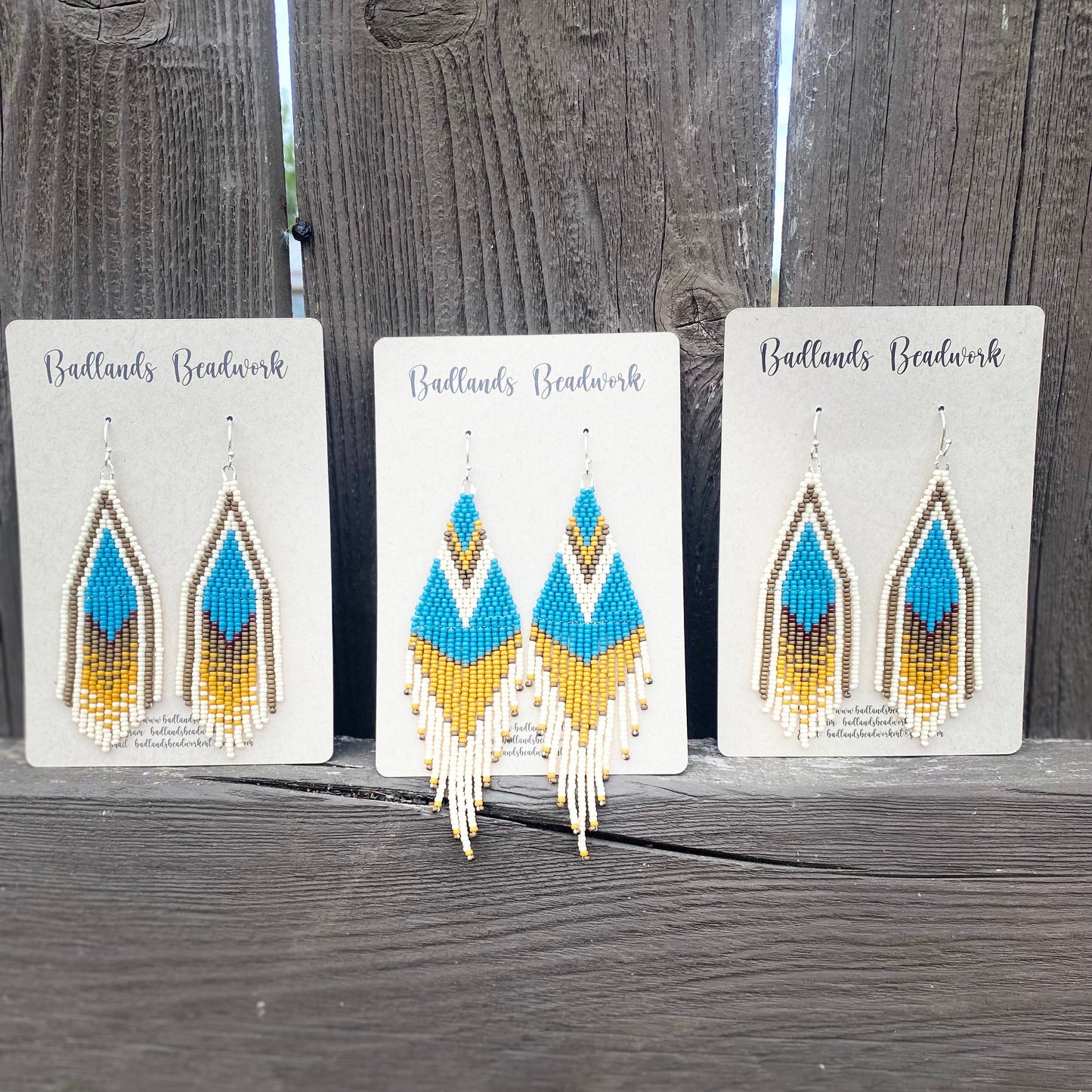 Earth to Montana Big Sky Beaded Fringe Earrings