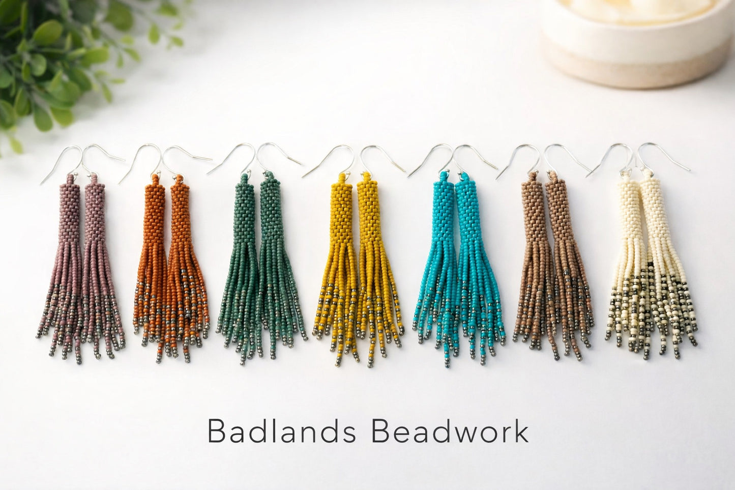 Fringe Tassel Beaded Earrings