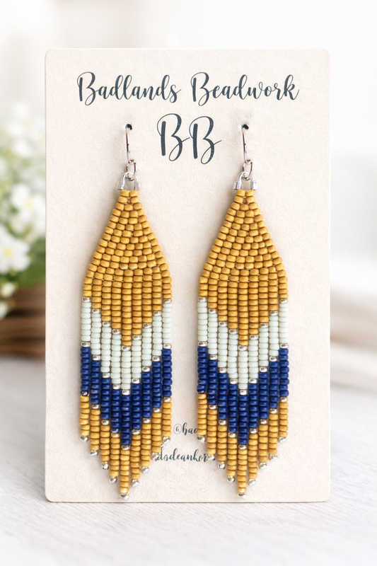 Montana State Bobcat Small Fringe Earrings