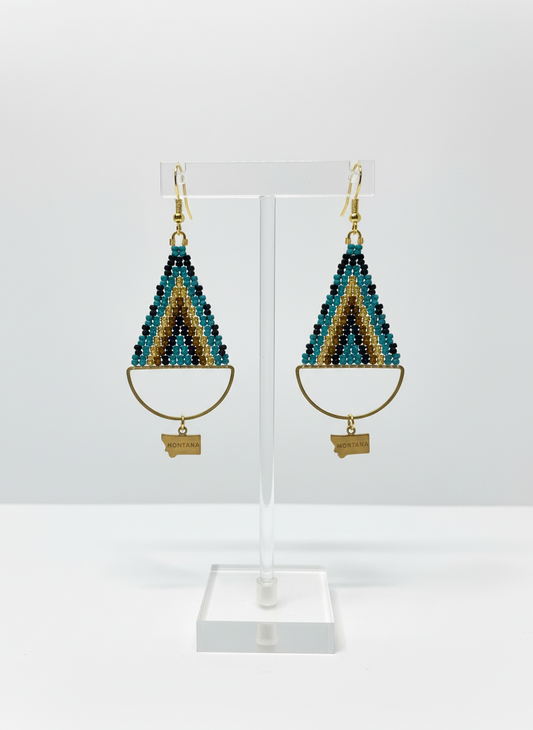 Montana Earth and Sky Beaded Earrings