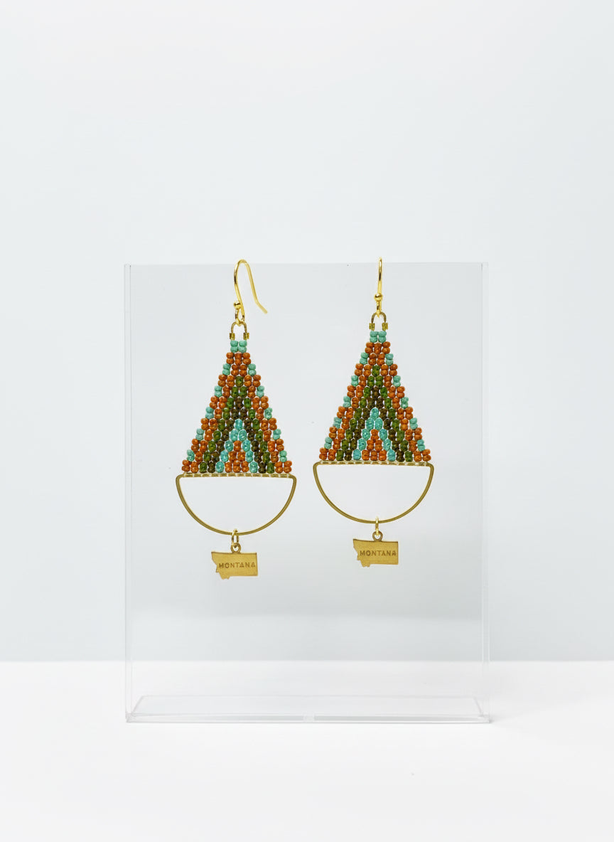 Montana Earth and Sky Beaded Earrings