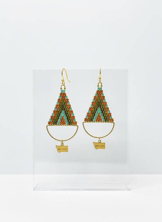 Montana Earth and Sky Beaded Earrings