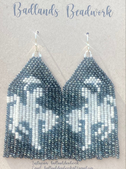 Cowboy Bucking Horse Beaded  Fringe